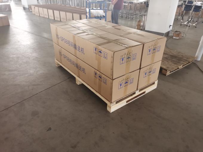 1500*300*750 میلی متر ماشین حمل و نقل کدگذاری تاریخ ثابت با چاپگر CIJ مطابقت دارد 1