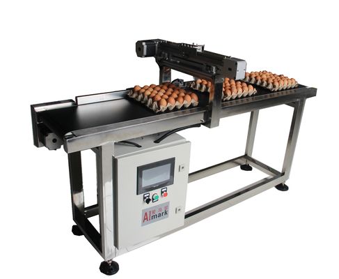 E5 400W X Traverse System Egg Coding Conveyor Machine برای کد گذاری تاریخ