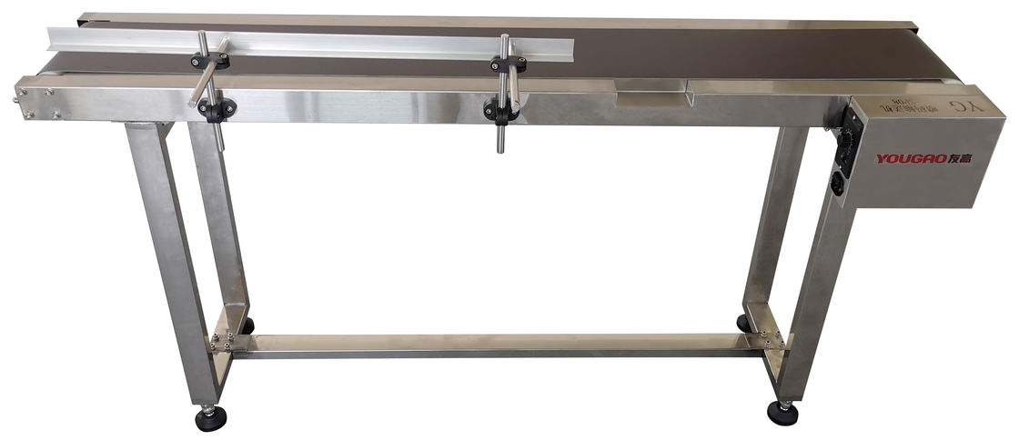 1300mm نوع استاندارد بطری های مواد غذایی نوار ناقل مطابقت با چاپگر جوهر