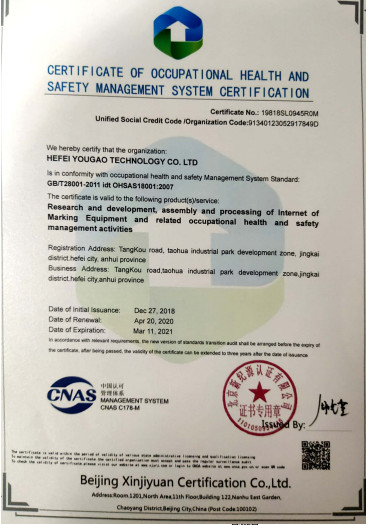 چین Hefei Luox Yougao Technology Co., Ltd. گواهینامه ها
